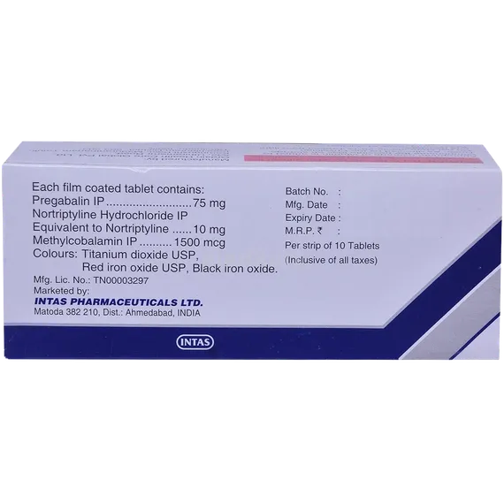 pregabid mnt tablet 10's